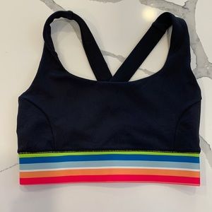 IVL Collective Rainbow Stripe Sports Bra